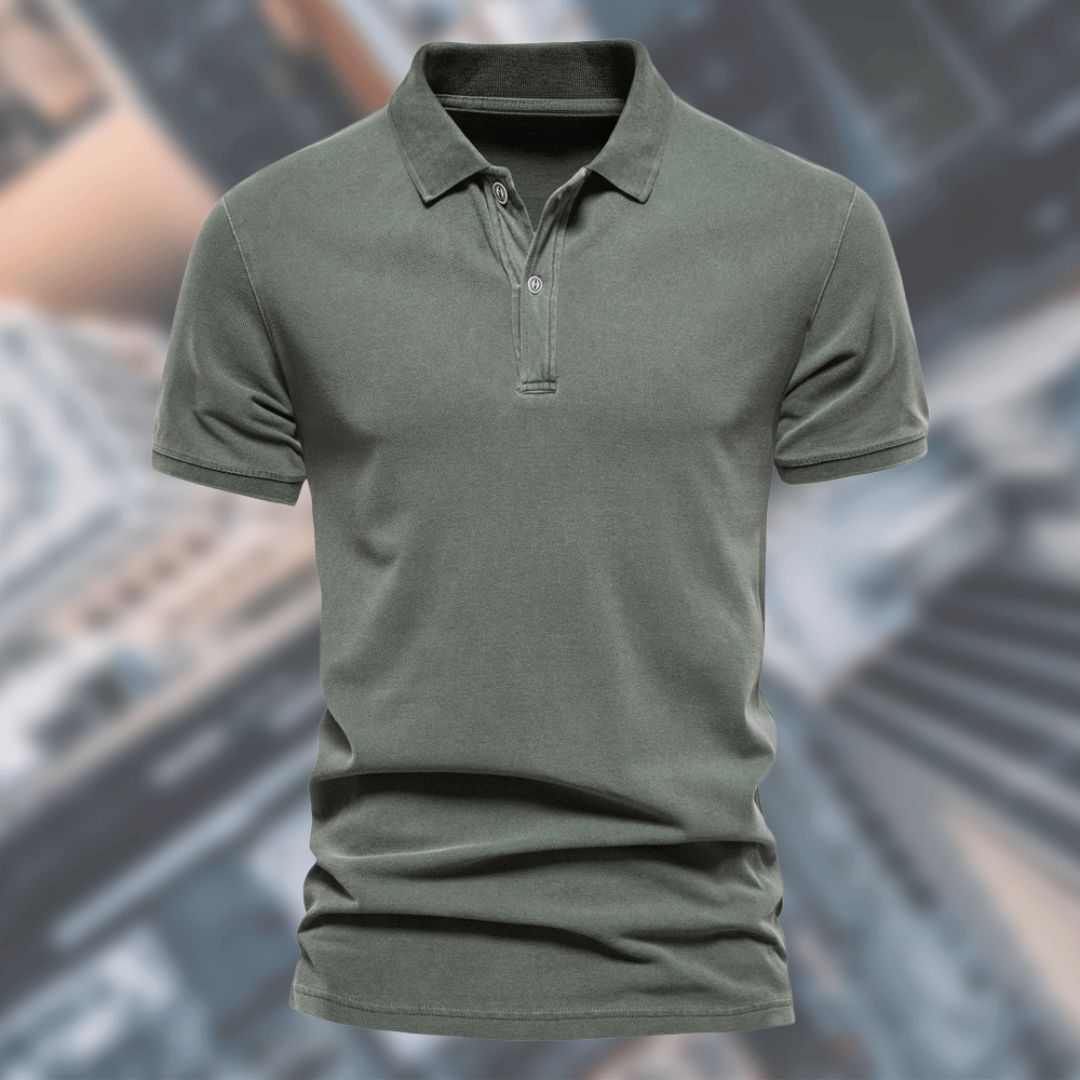 Men's Button-Down Polo Shirt with Collar | Ideal for Summer